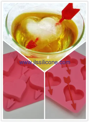 Sweet Heart Shaped Silicone Ice Maker Molds 