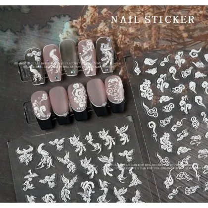 Redanco DIY Self-Adhesive 5D Nail Art Stickers - Phoenix Design