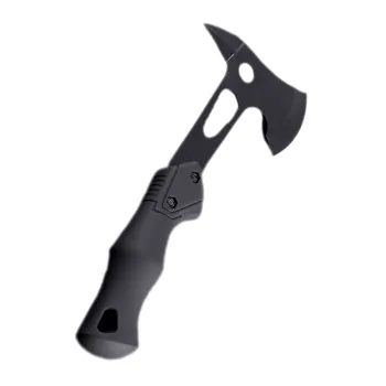 double-sided water-polished blackened wood chopping axe