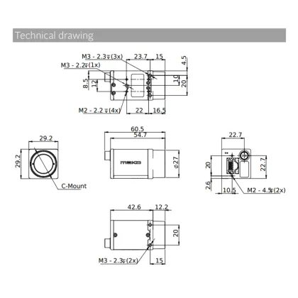 Allied Vision Mako G-158B Industrial Camera for Visual Inspection