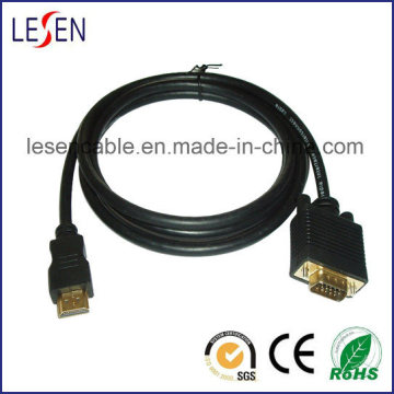 Câble adaptateur HDMI vers VGA Connecteur plaqué or