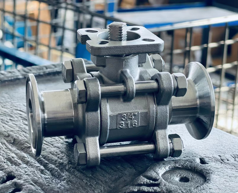 3pc Clamp End Ball Valve