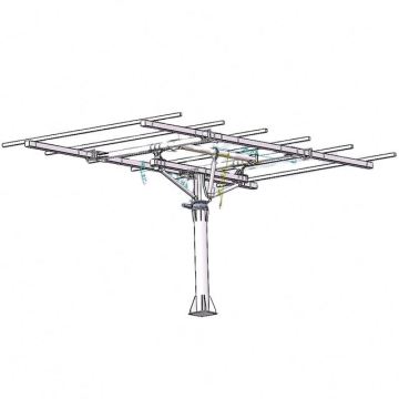 5KW Single/Dual Axis Solar Tracking System with Complete Mounting Brackets for Ground Installation