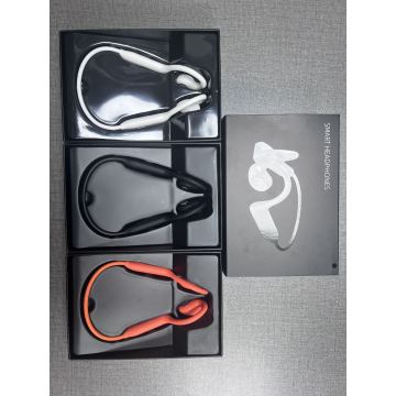 Auriculares inteligentes E12 con banda para el cuello con oreja abierta, auriculares deportivos con traducción de voz AI con cámara HD incorporada