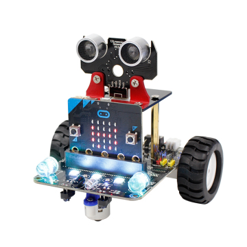 Kit de voiture Smart Robot pour les enfants - IR et application Micro: Bit V2 / V1.5