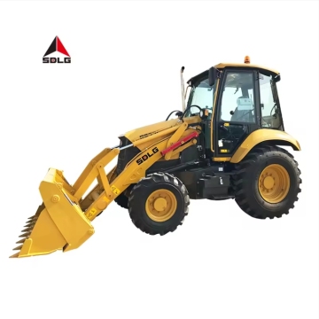 SDLG B877F Articulated Mini Excavator with Towable Backhoe and Front End Loader Attachment