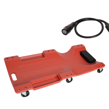 Professional 40'' Auto Mechanic Plastic Creeper with LED Light for High-Quality Vehicle Repair