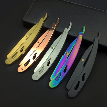 Men Shaving Barber Tools Hair Razor And Blades Folding Shaving Knife Stainless Steel Straight Razor Holder hairdressing devices