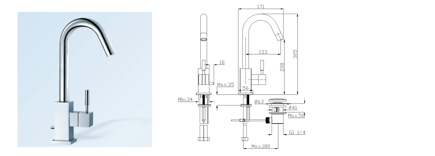 gooseneck faucet