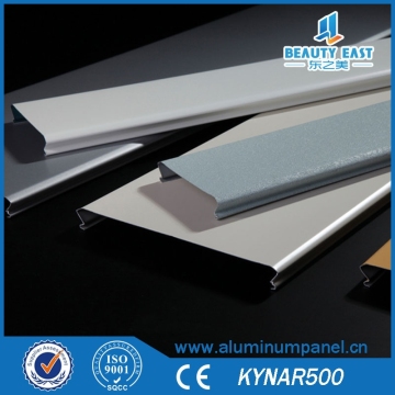 C100*0.5mm Beveled C shaped Closed Linear Aluminum Screen Ceiling