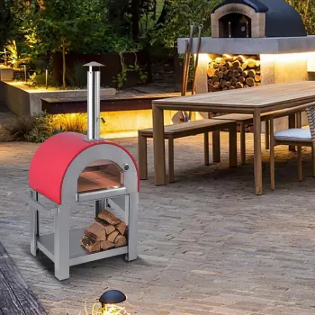 Stainless Steel Wood Fire Outdoor Pizza Oven