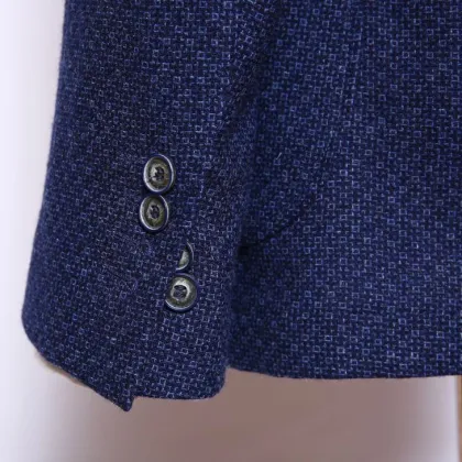 OEM Navy Blue Business Wedding Suit Blazer