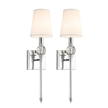 Chrome Wall Lamp for Bedroom and Hotel Interior