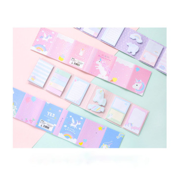 Cute Custom Cartoon Multi-Folding Memo Pads - Kawaii Stationery for School