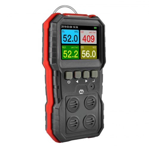 Convenient and easy-to-use portable toxic gas detector with alarm system