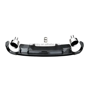 RS4 Type Rear Diffuser for Audi A4 2017-2019 S-Line Carbon Fiber