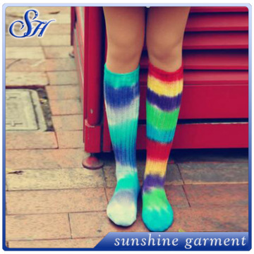 custom wholesale crew sport tie dye socks for women