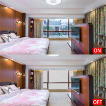 Tinte de ventana de película inteligente para cuartos de ducha del hotel
