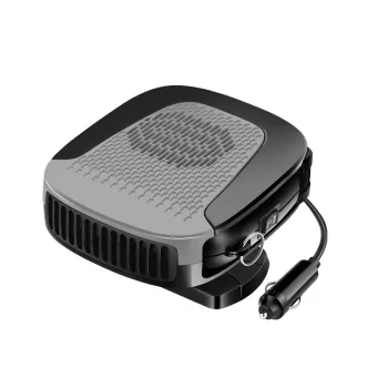 12V 150W Portable Car Heater with Air Purification, Fast Heating & Cooling, Plug-in Cigarette Lighter