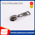 Nylon zipper head for clothing