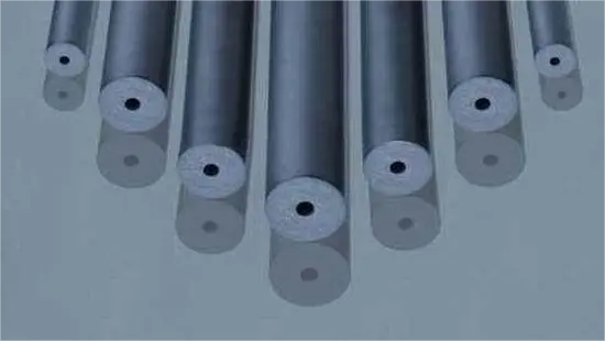 cemented carbide rods with single central hole