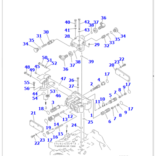Grader parts 23B-15-00191 VALVE ASS'Y FOR GD663A-2