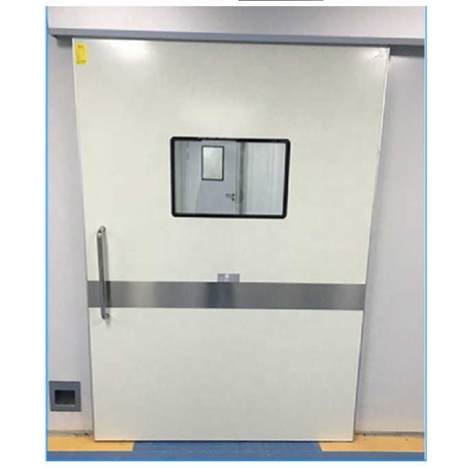 Fast action insulated hospital sliding door
