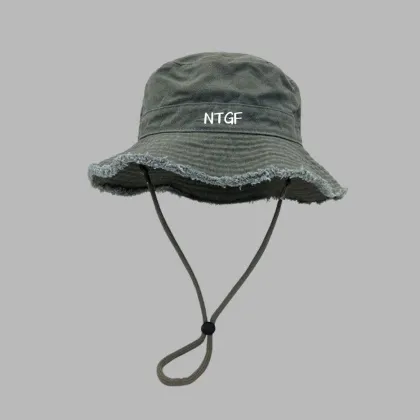Cool Flat Unisex Wide Summer custom bucket hats