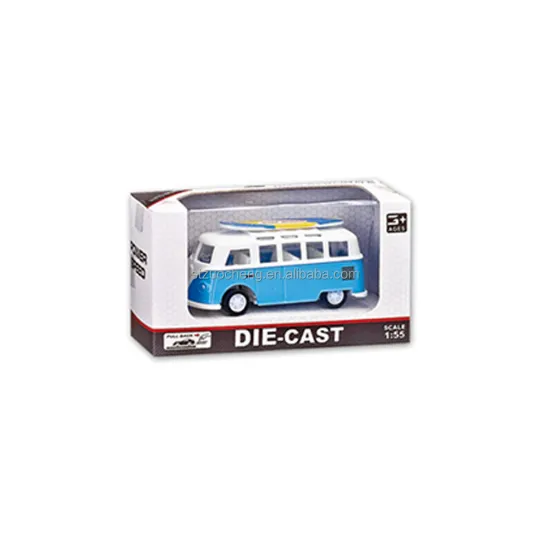 Affordable 1:55 Scale Metal Bus Model - Alloy Pull-Back Car with Slider