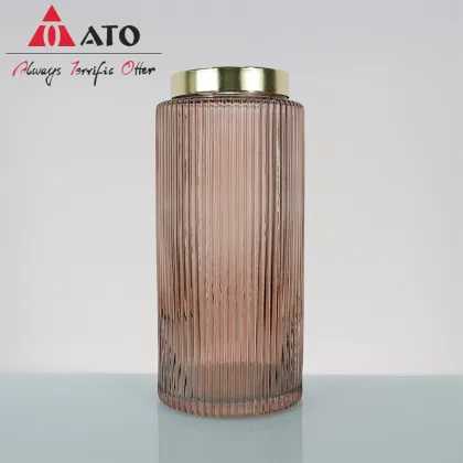 ATO Eco-friendly wedding red glass vases table decoration