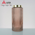 ATO Eco-friendly wedding red glass vases table decoration