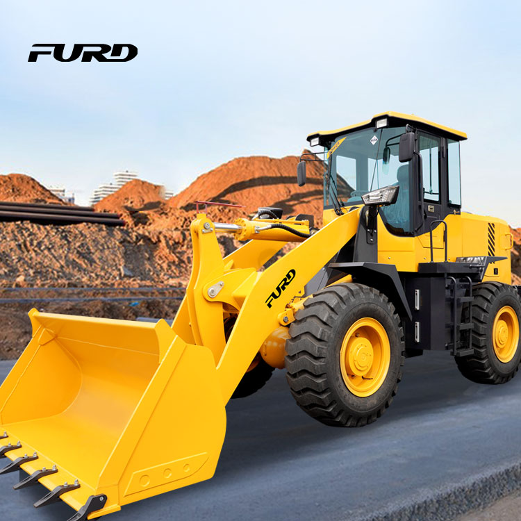 1.8 ton capacity mini front end wheel loader with dumping bucket