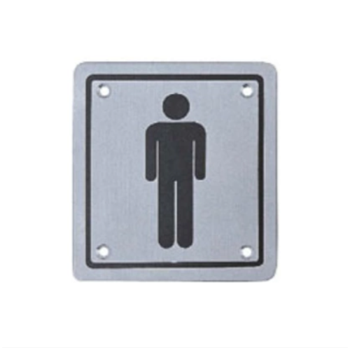 Signe de toilette pour hommes en acier inoxydable anticorrosion