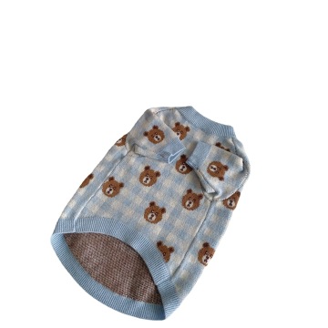 Anjing Kecil Little Bear Print Chihuahua Sweater