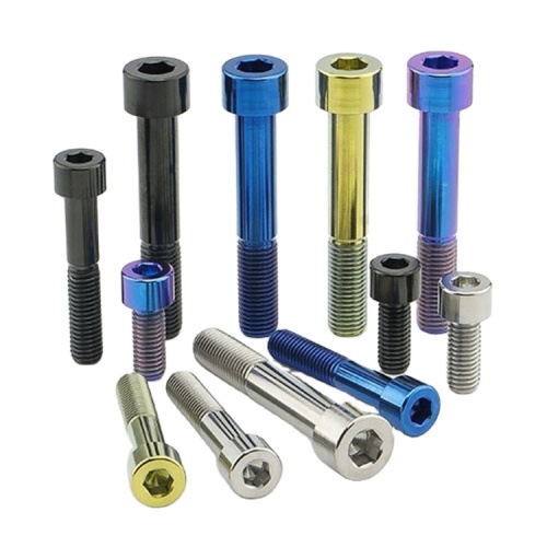 ISO 7380 Rainbow Head Hex Drive Titanium Screws