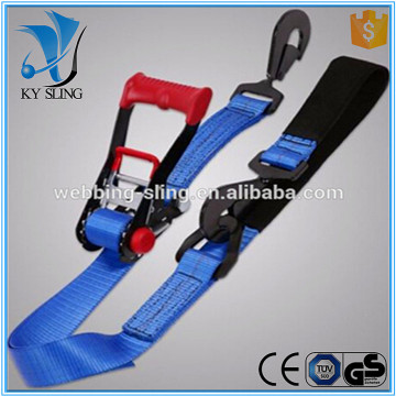 2x8 Ratchet Tie Down w/Twisted Snap Hooks