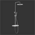 Round Shower Column Modern Shower Set with Smart Click Supplier