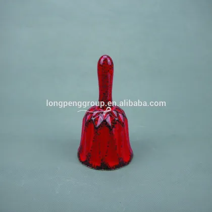 Red Ceramic Dinner Table Bell
