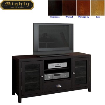 48 inch Dark Wood Entertainment Flat Screen TV Cabinet