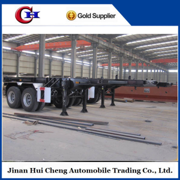 Two Axle Skeleton Container Frame Transport Cargo Semi-Trailer