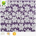 Embroidery Lace Dress Fabric 100% cotton yarn chemical lace embroidery fabric Manufactory