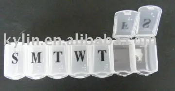 seven days plastic pill box