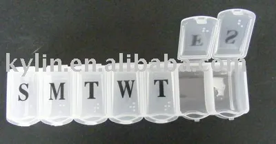 seven days plastic pill box