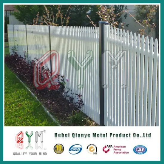 Welded Steel Picket Fence/Wrought Iron Fence Designs Made in China
