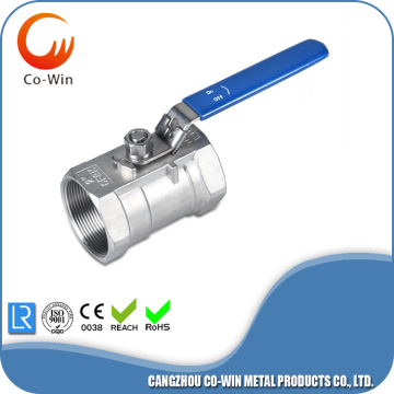 Stainless steel 304 316 1pc ball valve