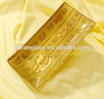 Manufacturers Wholesale Wedding and Hotel Decorative Gold Silver Glass Charger Plate