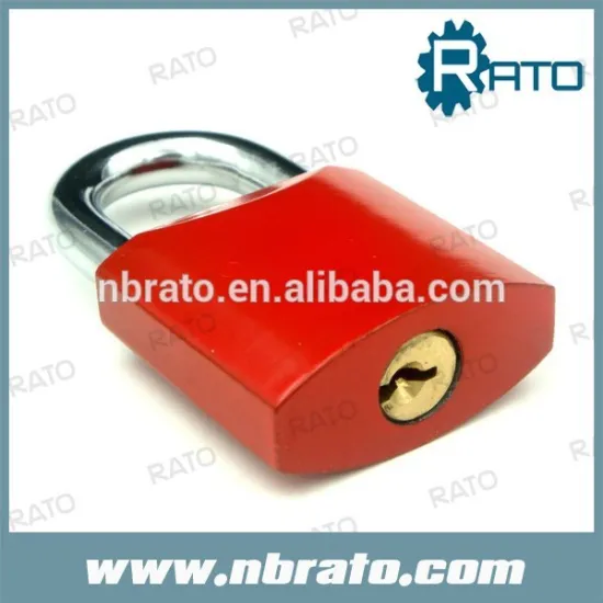 RP-120 red color coat brass padlock