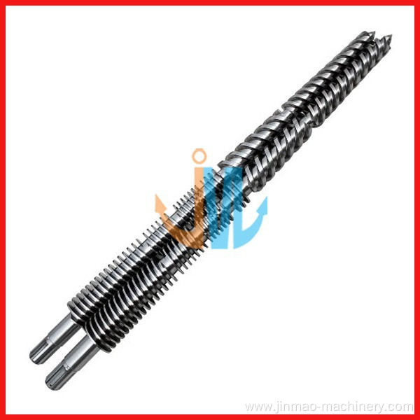 conical screw and barrel for pvc pipe