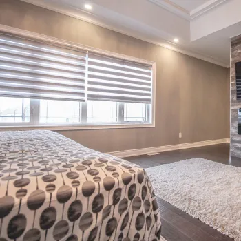 Custom Day-Night Double Layered Blackout & Light Filtering Zebra Blinds for Bedroom and Kitchen Windows