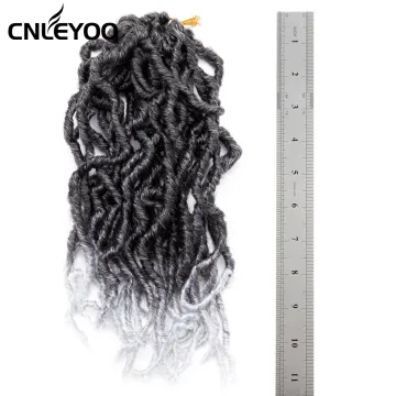 Factory 10 Inch 24 Roots New Faux Loc Crochet Braids Short Nu Locs Crochet Hair For Women